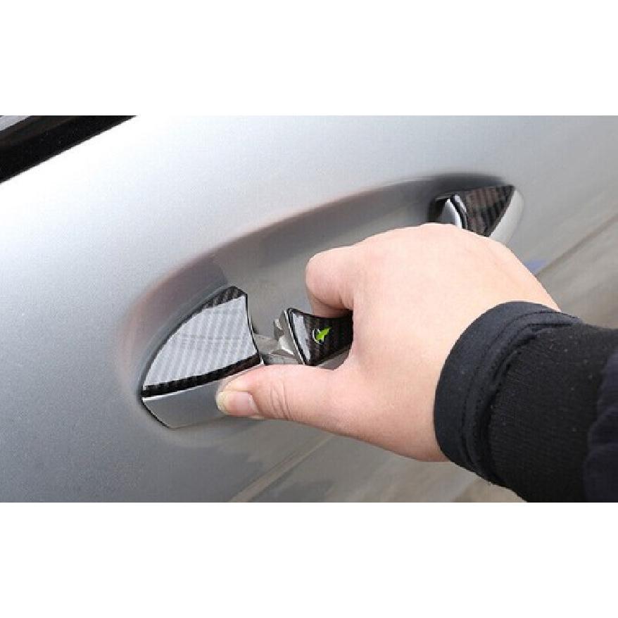 Fit For Benz GLK 2009-2014 2015 ABS Carbon Fiber Car Door Handles Cover Trim 8X