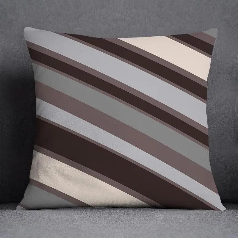 Nordic Flower Geometric Pattern Decorative Square Pillowcase Home Office Cushion Cover