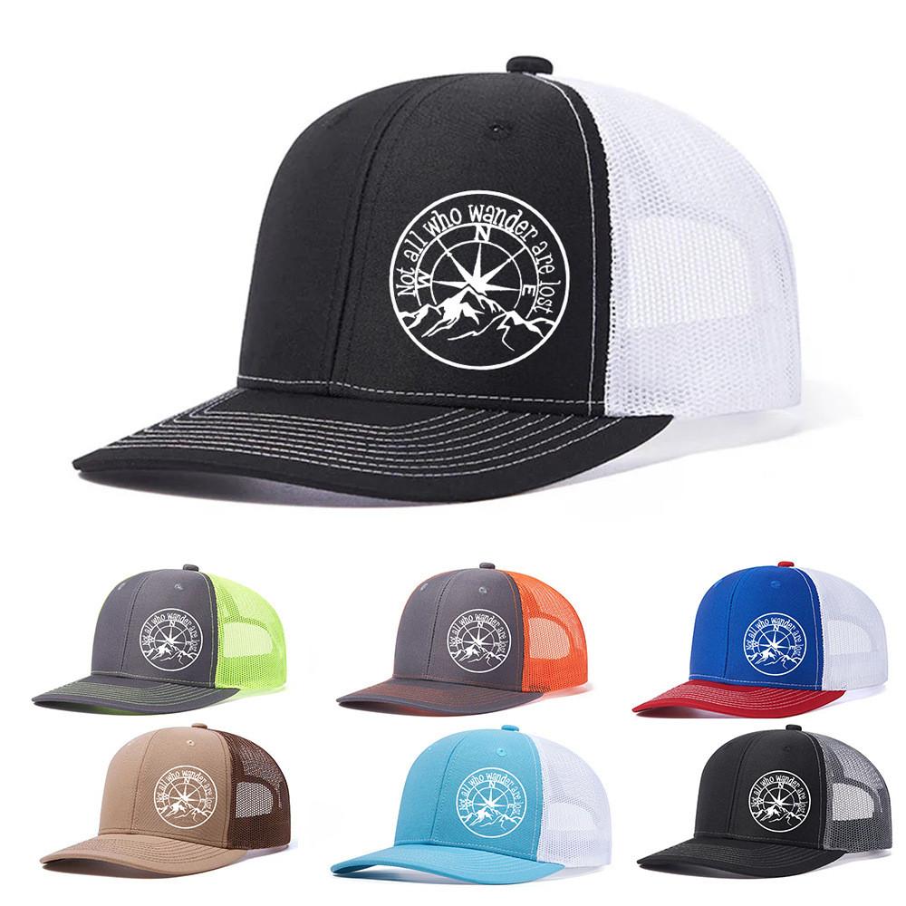 Fashion Hiphop Embroidered Cotton Baseball Cap With Adjustable Wide Brim For Casual Men Women
