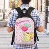 P-Pompompurines Backpacks for Women Men Waterproof College School Dog Anime Bag Print Bookbags