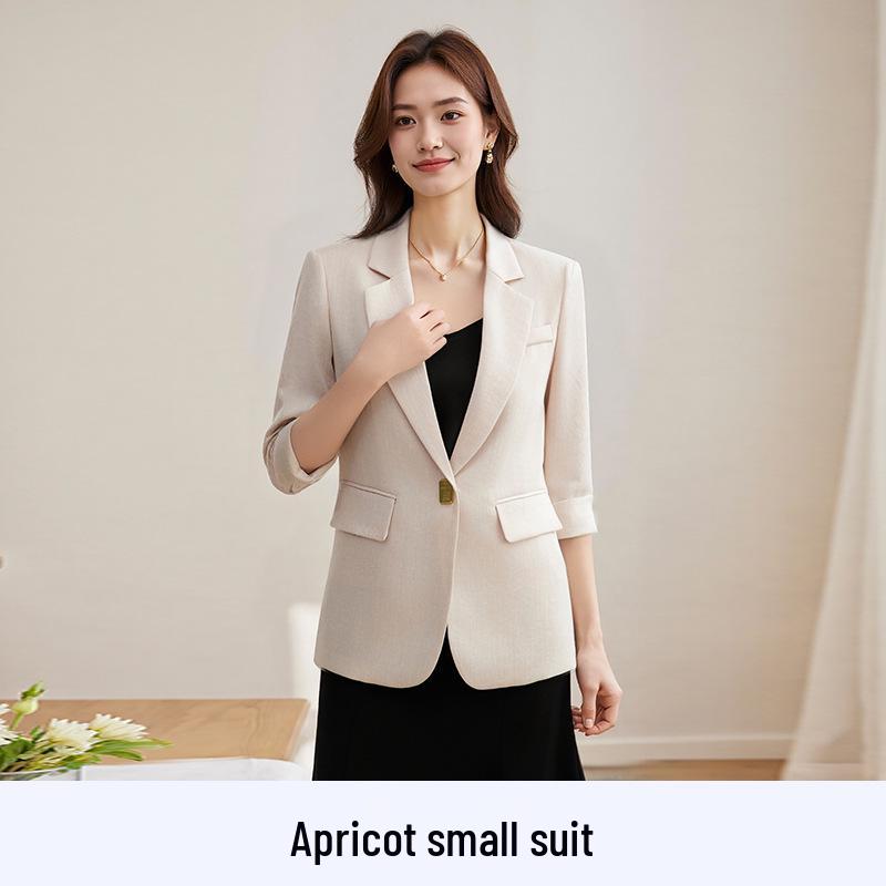 Spring 2025 Women's High-End Formal Suit Jacket - Casual Fashion for Mom