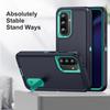 3 in 1 Heavy Armor Defend Phone Case For Samsung Galaxy A16 A26 A36 A56 5G A06 A14 A54 A15 A17 Hard Plastic Frame TPU Back Cover