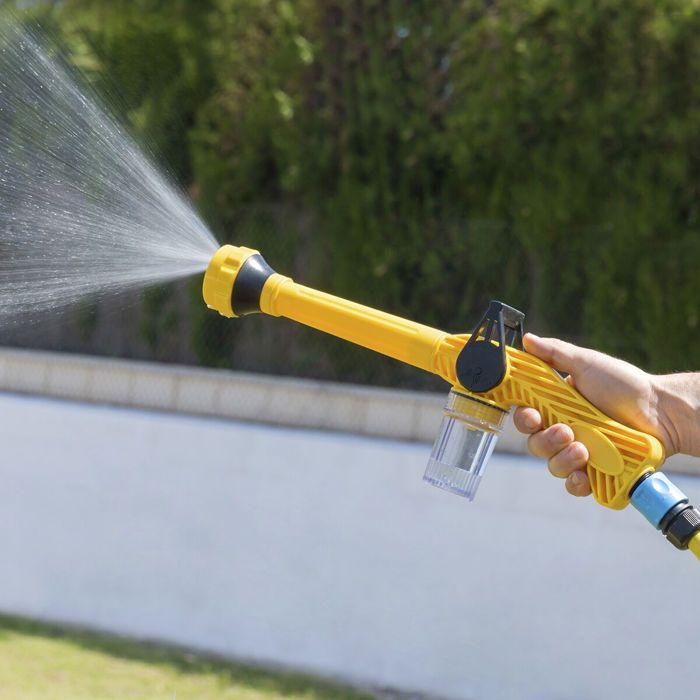 Pack Pistolet d'arrosage - INNOVAGOODS - Forzater InnovaGoods - 8 jets - Réservoir 100 ml - Tuyau extensible 15 m