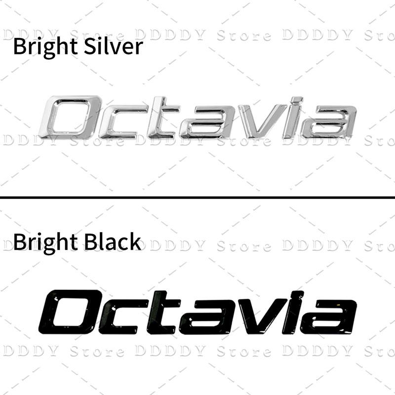 JBIW9 Car 3D Metal Decor Sticker For Skoda Octavia Fabia Rapid 4x4 Kodiaq Superb Letter Logo Rear Trunk Fender Accessories