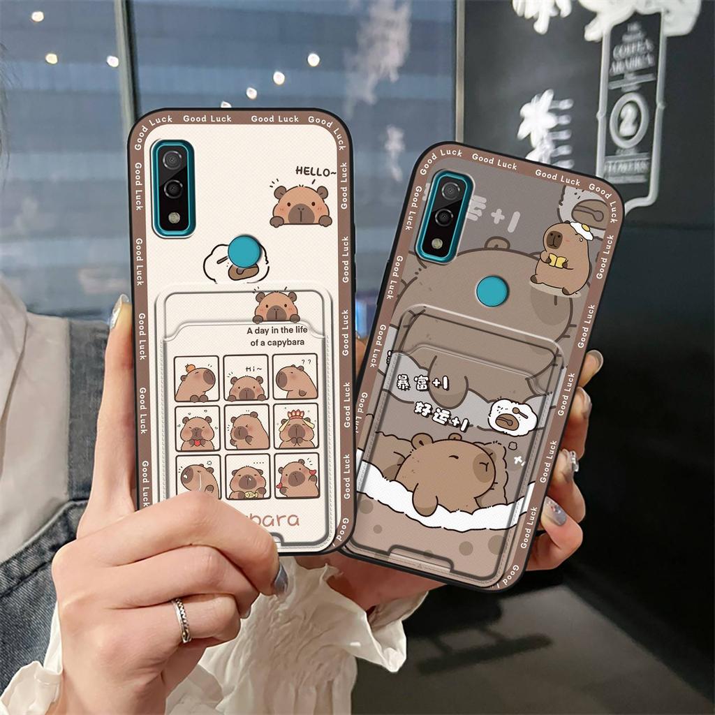 Silicone Waterproof Phone Case For Fujitsu F-51B/Arrows We Card Bag Cartoon Soft Case Anti-dust Back Cover Graffiti Cute