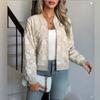 Uitlopende Blazer Dames Korte Mouw Lichtgewicht Jas voor Lente en Herfst Stijlvolle Baseball Jas Veelzijdige Casual