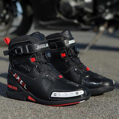 Unisex Waterproof Durable Motorcycle Riding Boots for All Seasons