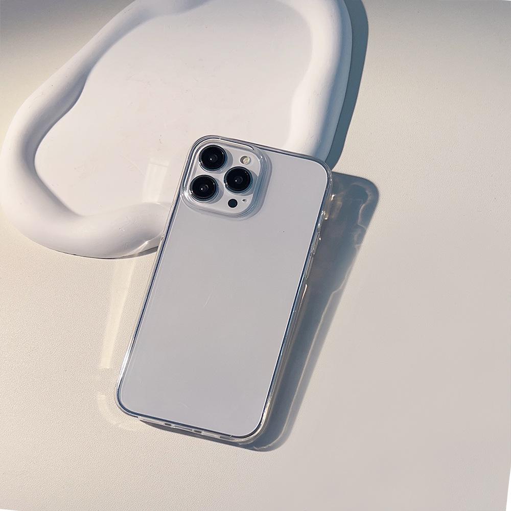 

Simple Thickened IPhone 15pro Max Transparent Phone Case 16 Apple 11 Silicone Case XR Suitable for 14 High Transparency X 12pro