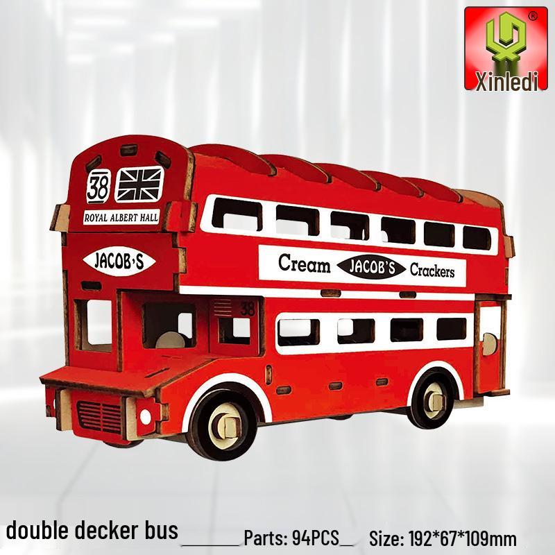 

Большая 3D Деревянная Модель-Пазл Древнего Здания: Развивающий DIY пазл с соединением шип-паз