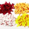 100Pcs Realistic Design Waxworms Fishing Lures Mini Bionic Soft Larva Swimbait Fake Maggots Lures Soft Silicone
