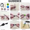SHUANGART 5 Set Silicone Beads Lanyard Making Kit for ID Badges Key Cha, Classic Polygonal Beaded Lanyard Necklace for Teachers Students Office