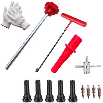 Car and Motorcycle Tire Valve Core Tool Kit with Ergonomic Handles for Secure Grip and Easy Valve Stem Replacement