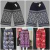 Long Loose Leg Elephant Pants Adjustable Elastic Waistband Strap Women Men Unisex Print Thailand Casual Streetwear Beach Summer Bohemian Retro Vintage