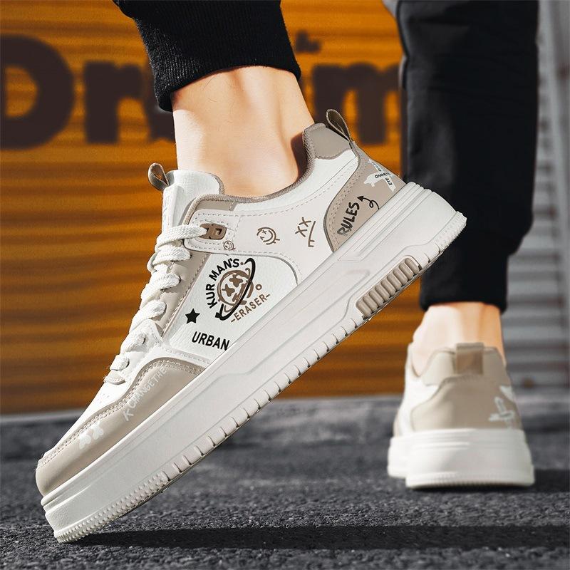 

Board shoes men s 2025 new spring flat-bottomed youth trend versatile Internet celebrity explosion platform sports casual shoes 44