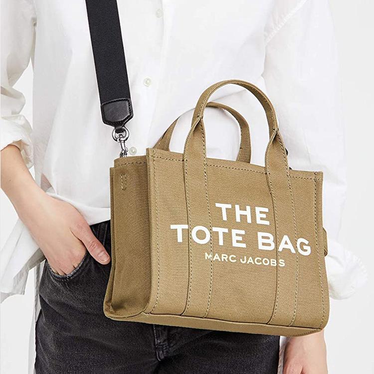 Marc Jacobs Canvas Small Tote Bag Slate Green Women Tote_bags M0016493-372