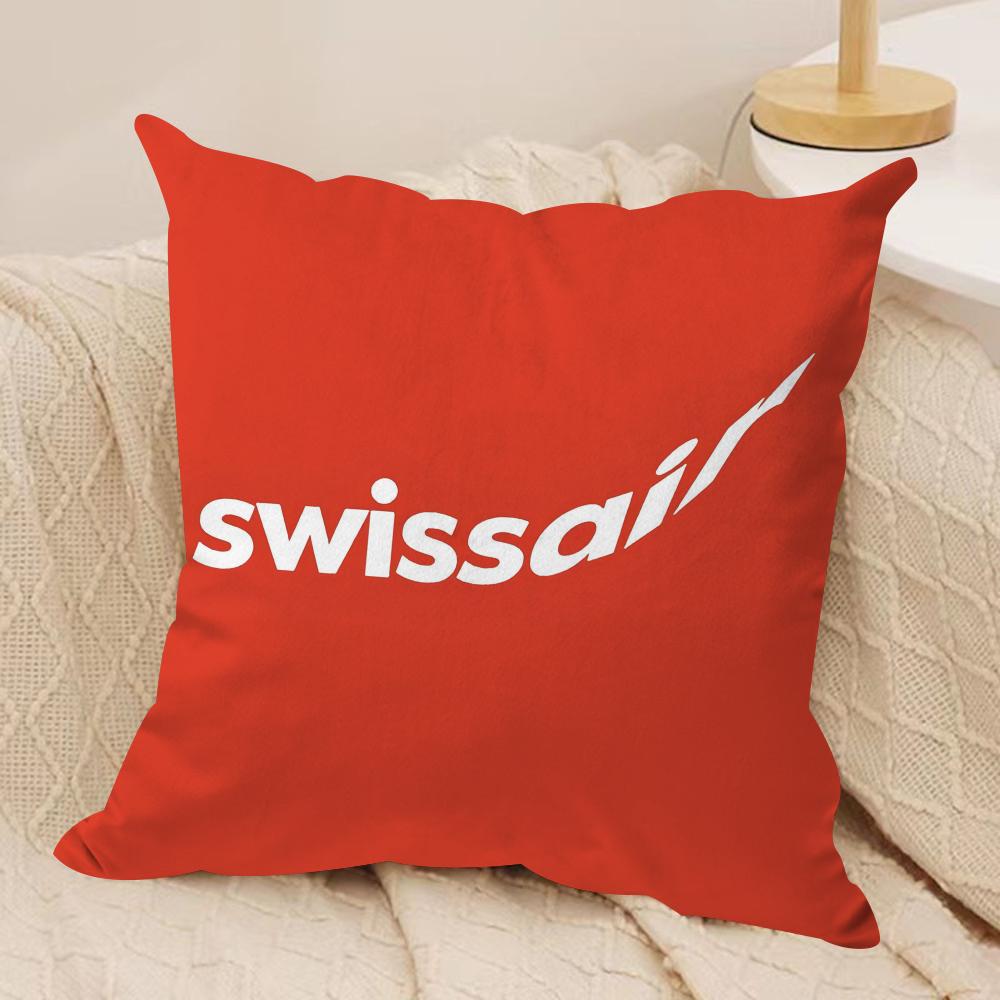 Luxury SSwISSAIR Cushion Cover Pillowcase Ultra Soft Skin Friendly Fabric Cloud Like Comfort  Concealed Zipper