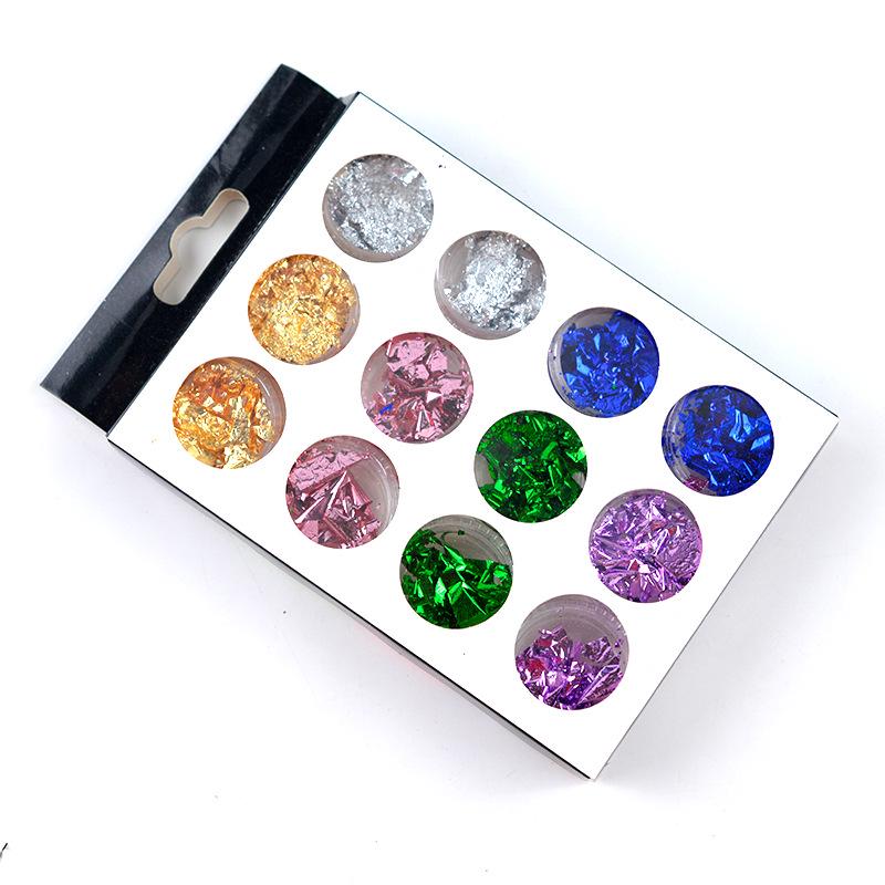 Champagne Imitation Gold & Silver DIY Epoxy Resin Fillers - Gold Leaf Paper Ornaments & Accessories Tin Foil