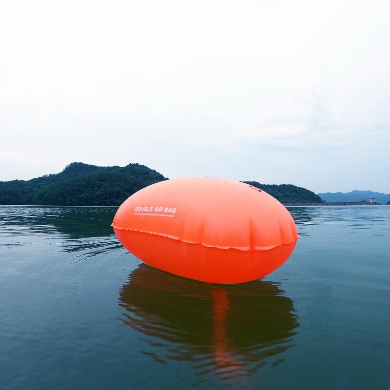 Swimming Pool Buoy Tow Floats Inflatable Life Saving Swim Buoy Pvc Inflated Air Drying Bag Drift Bag Pool Accessory Open Water
