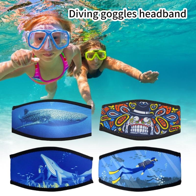 Neoprene Diving Mask Straps Comfortable NonSlip Diving Mask Slap Cover Hair Protector Wrap Water Sports Accessory