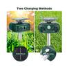 Waterproof Solar Ultrasonic Cat Repeller Outdoor Cat Repeller with Flashing LED Ultrasonic Animal Repeller for Dogs Squirrels Birds Wild Animals