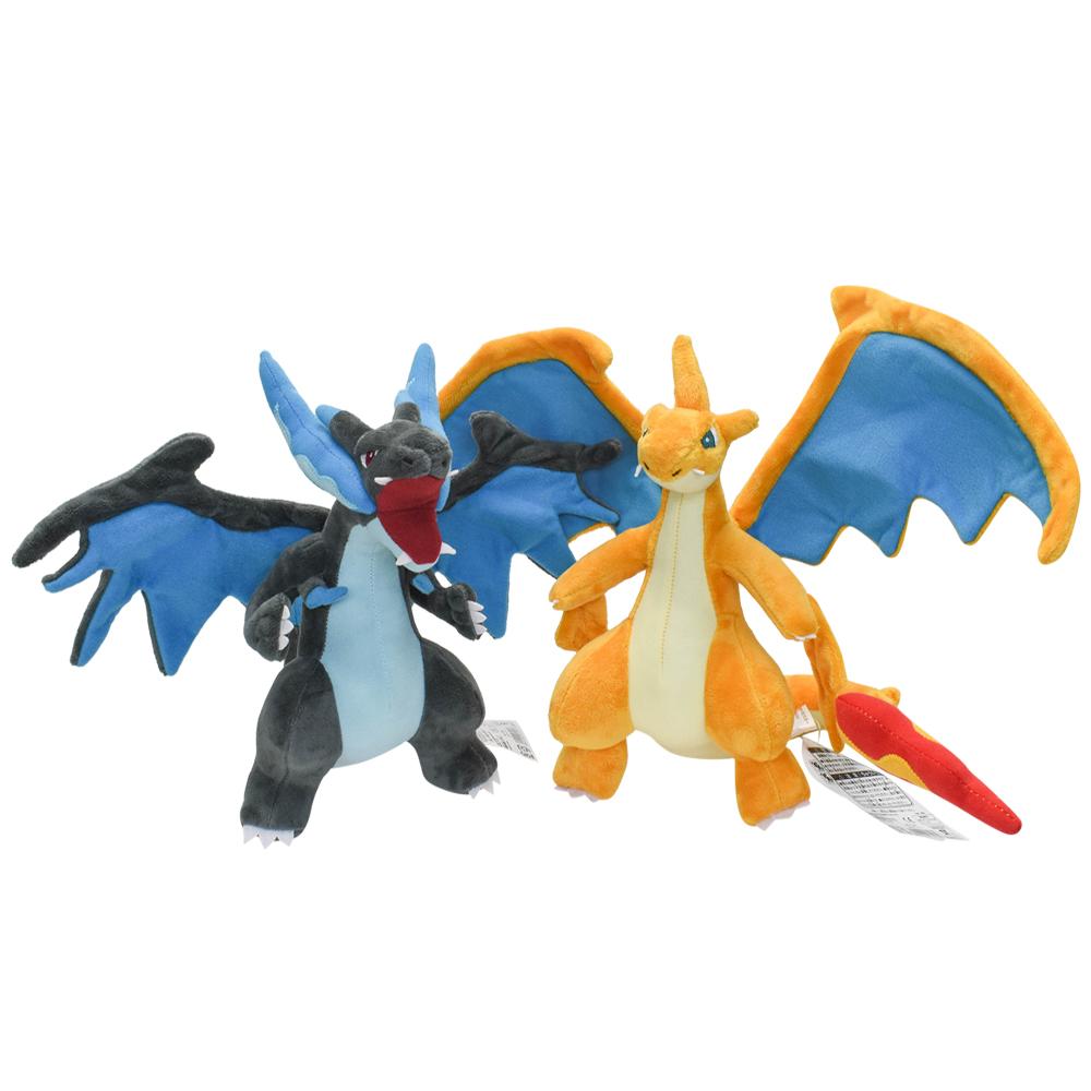 Mega Charizard X Mega Charizard Y Plush Anime Soft 2 Styles Cartoon Cute Stuffed Collectible Peluche Toys Christmas Gift Kids