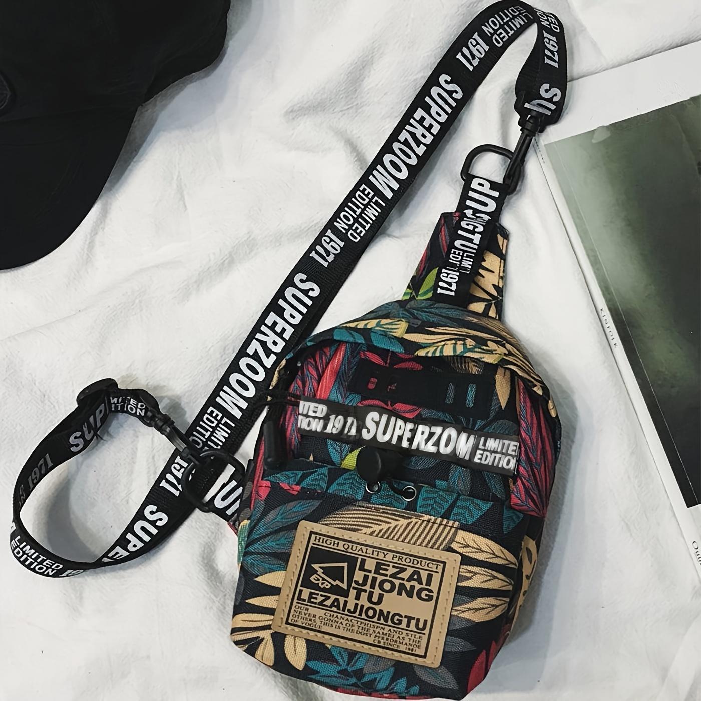 

Чоловіча міні-сумка для листів, портмоне, легка протиугінна сумка для подорожей, роботи, спорту та відпочинку, модна поліестерова сумка з регульованим ремінцем.