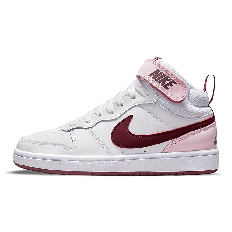 New Nike Court Borough Mid 2 White Pink Foam GS CD7782-104