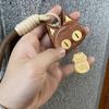 Wooden Cartoon Cat Wealth Car Pendant, Cute Entry Key Chain, Bag Hanging Gift, Ebony Good Luck Pendant