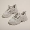 ins Korean version of the new dad shoes girl 2025 autumn student versatile sports running casual shoes platform heightening shoes