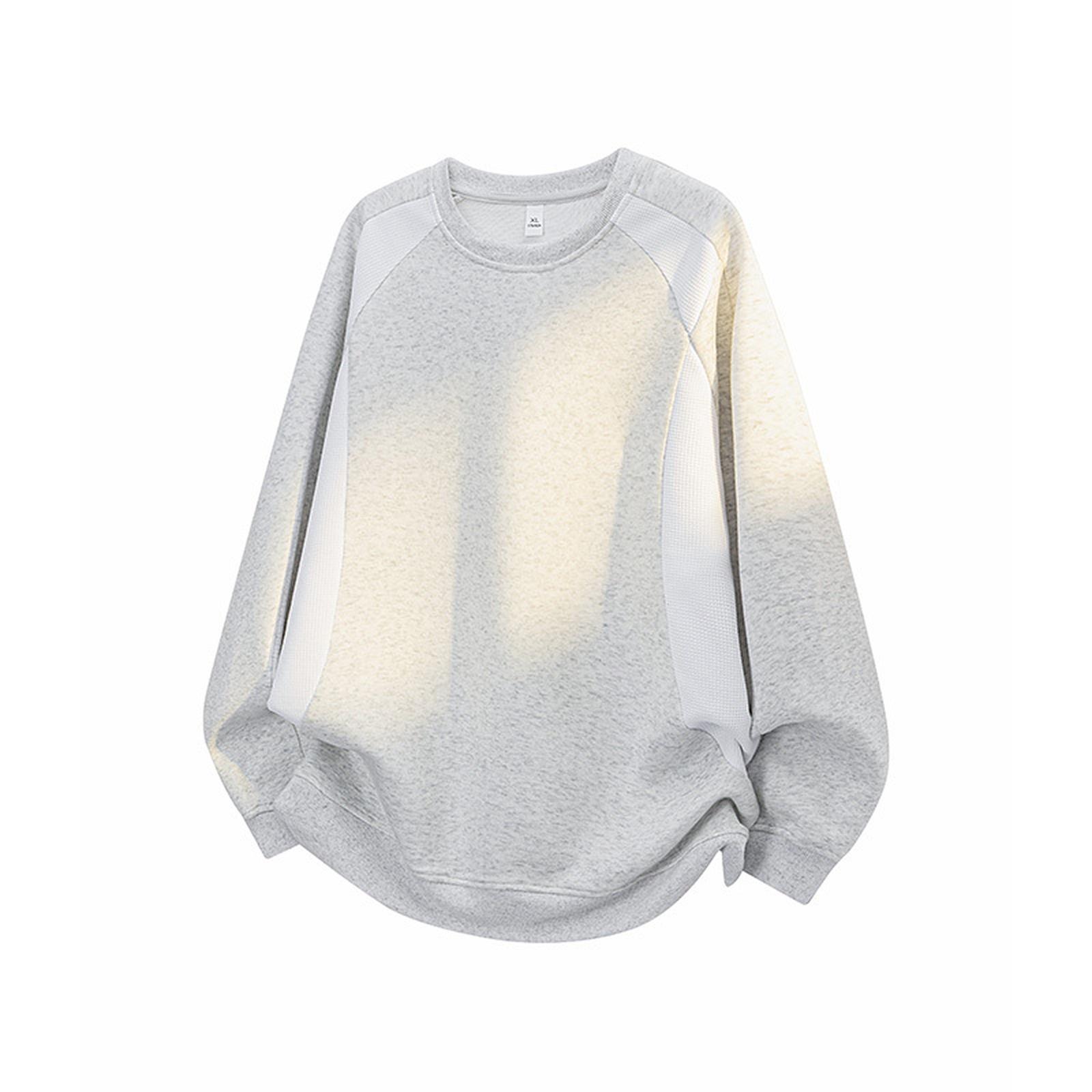 

Американское спортивное худи свободного кроя с декоративной строчкой, повседневная водолазка, куртка с длинными рукавами, мужская одежда XL