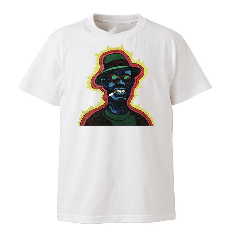 New Lightnin  Hopkins Smoking T-shirt White Tee All sizes S-5XL Unisex T-Shirt S