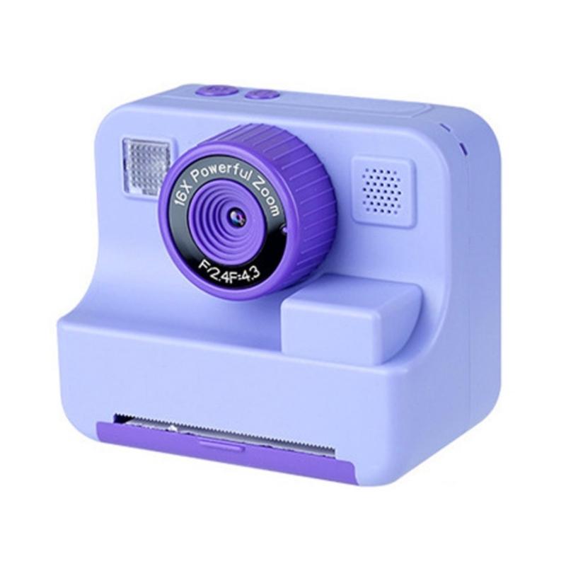 

Children Portable 1080P Digital Camera Featuring Eye Protections Screen and Type C Quick Charging Photos Camcorders фиолетовый