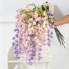 108CM Artificial Wisteria Flowers Green Color Hanging Design Fake Floral Plants Silk Material String Arrangement