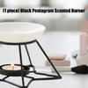 Moderne Duftlampen mit Keramikschale Metallstern Teelichthalter für Wohnzimmer oder Schlafzimmer