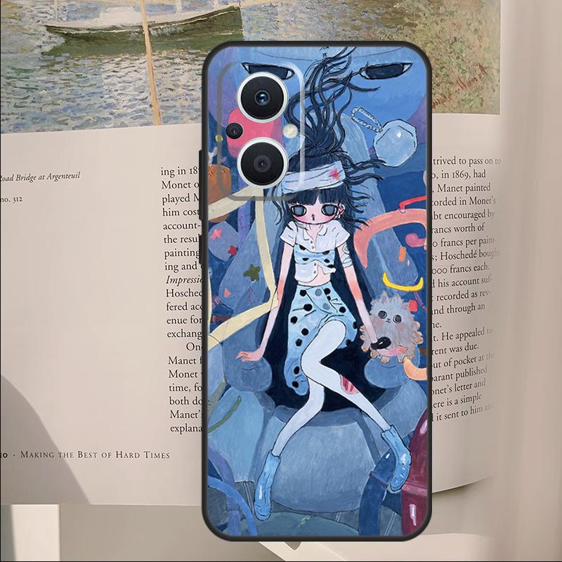 

Cartoon Aesthetic Aya Takano Cover For OPPO Reno 7 8 Lite 11F 12F 13F 14F 10 11 12 13 14 Pro OPPO Find X6 X8 X9 Pro Case OPPO Find X5 Pro