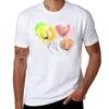 Watercolor Abstract Spring Flowers Tshirt Casual Everyday Short Sleeve Tshirt