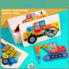 Vehicle Wooden Construction Puzzle Kids Educational Toy Gift For Learning Early