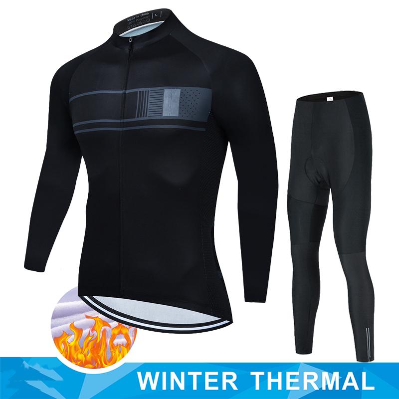 

Зимняя термофлисовая велосипедная джерси Велосипедная одежда Mtb Мужская Мужской комплект Ciclismo Hombre Велосипеды 2025 Костюм Ретро Комплекты Мужская одежда Asian size - XS