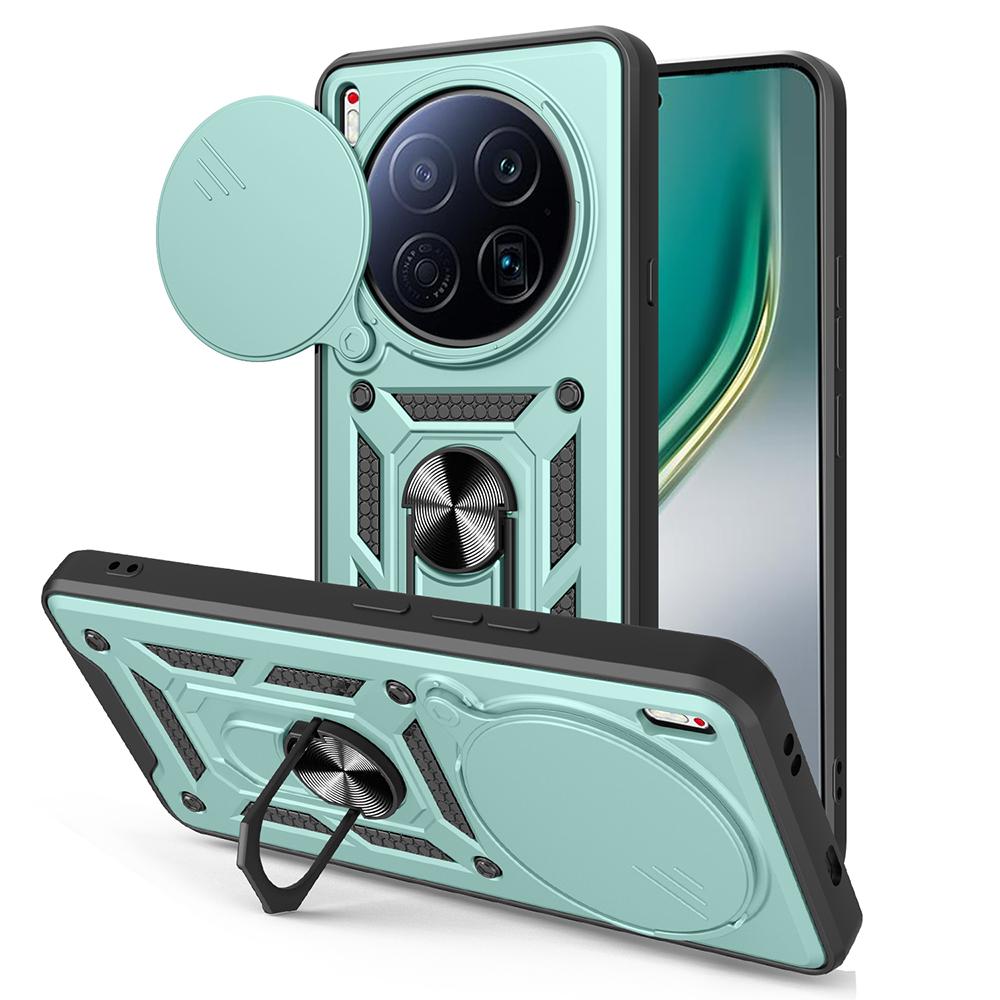 Hülle für Tecno Camon 40 Premier 5G Hülle Schiebekamera Schutz Ringständer Stoßfeste Abdeckung Capa Funda