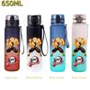 650ML Demon Slayer Water Bottle Anime Cartoon Characters Drinking Cup Portable Outdoor Sports Plastic Leak-proof Water Bottle