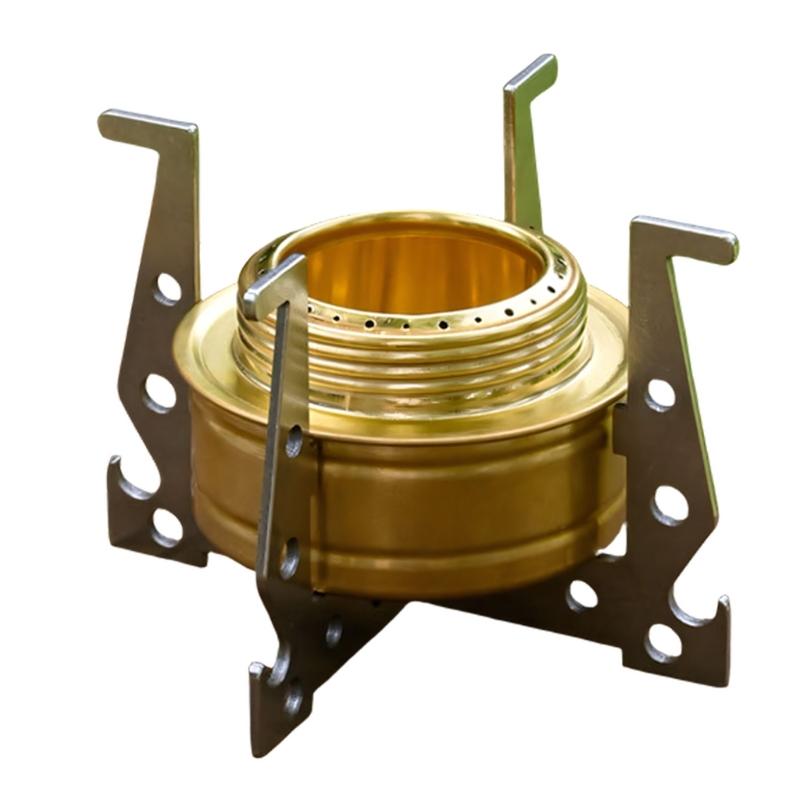 Stainless Steels Alcohols Stove Bracket Outdoor Camping Alcohols Cooker Holder Detachable Crosses Stand for Hiking