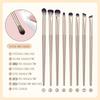 Gold Makeup Brushes Set Angled Triangle Eye Makeup Brush New Cosmetics Brushes Tools Kits  Women