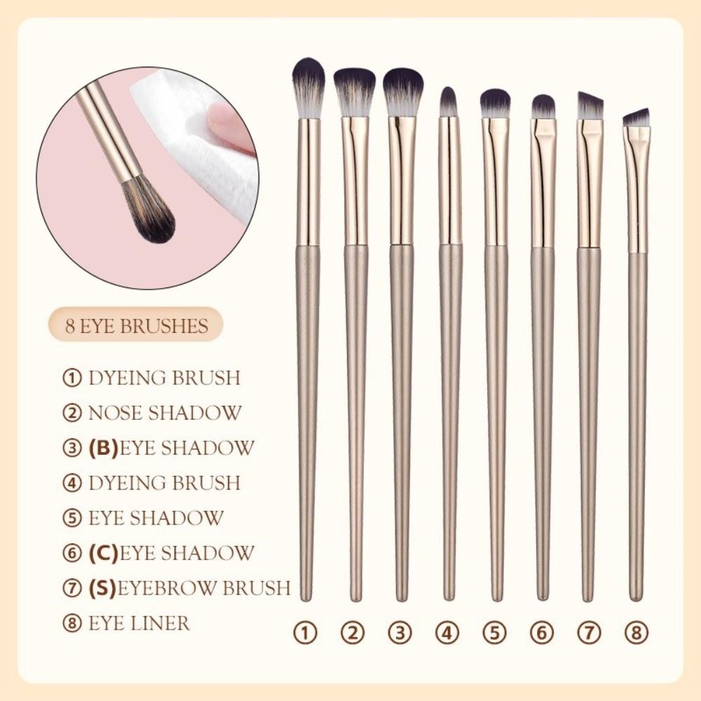 Gold Makeup Brushes Set Angled Triangle Eye Makeup Brush New Cosmetics Brushes Tools Kits Women