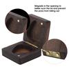 Guitar Pick Box Rosewood Open Magnet with 1Pc Pick Musical Instrument Accessories