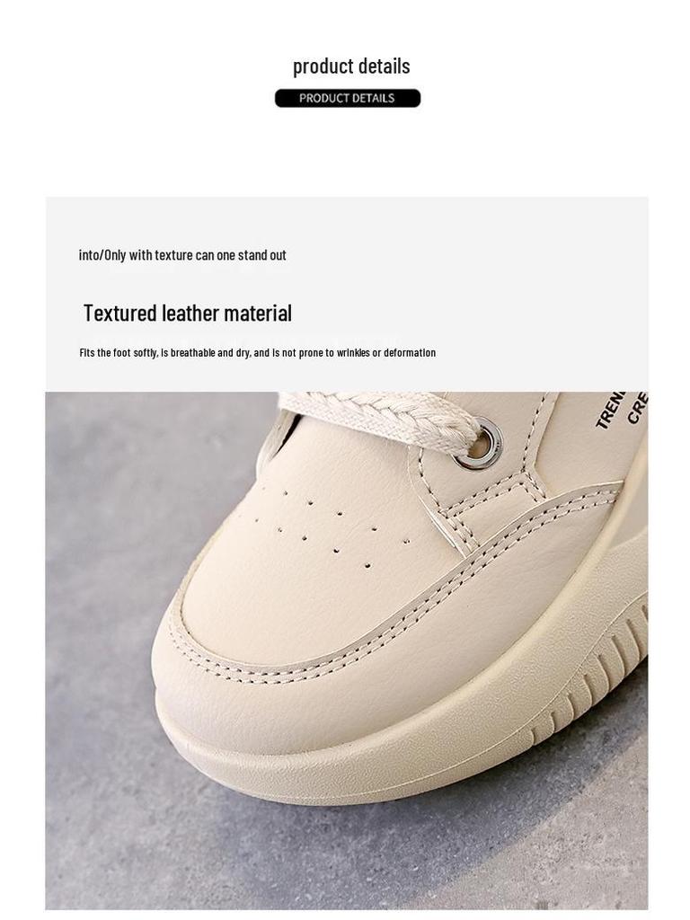 2025 Women's Spring Flat Sneakers: Non-Slip, Versatile, Stylish Little White Shoes - Model 6682