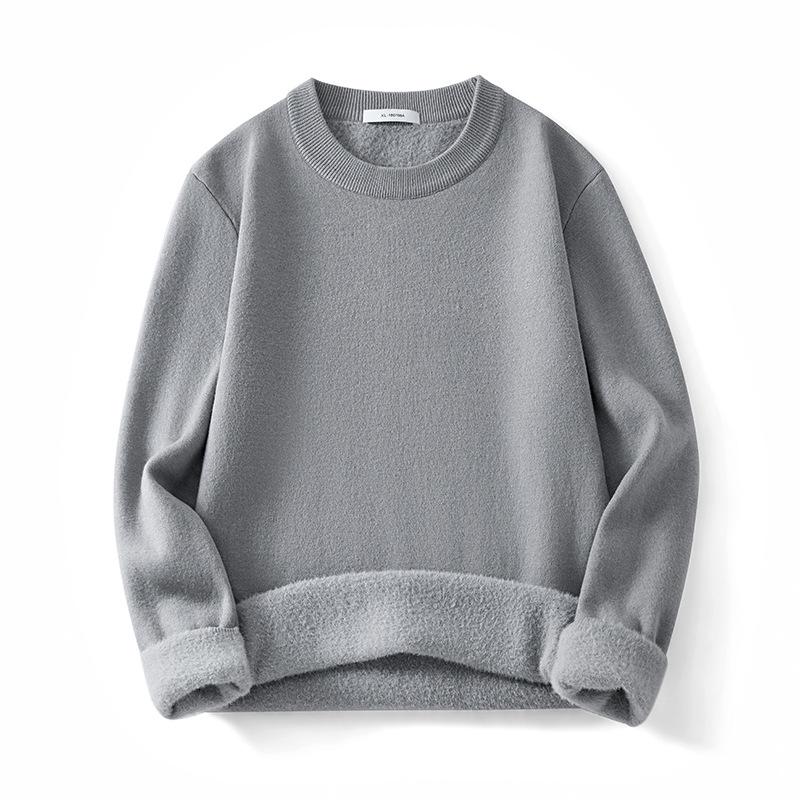 

Men s Winter Round Neck Cotton Wool Modal Knitwear Base Layer Long Sleeve Sweater L