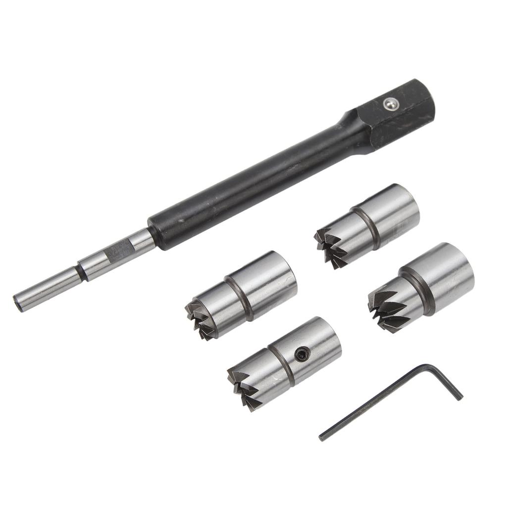 5 st Dieselinjektorsätefräsverktygssats Hög hårdhet Robust Praktisk med sexkantnyckel för CDI-motorer