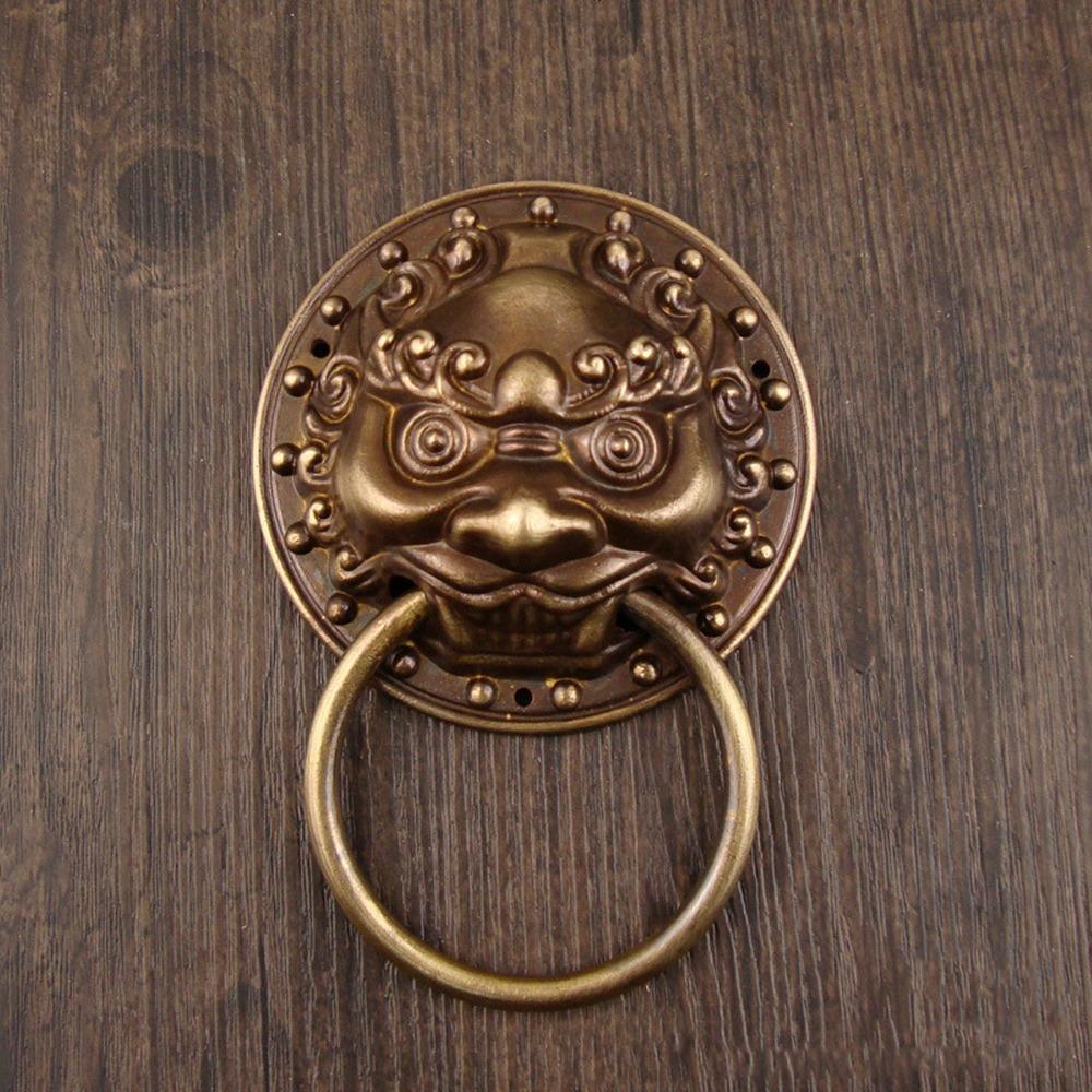 Bronze Antique Door Knocker Brass Door Handles Cabinet handle Decorative Knob  Home Furniture