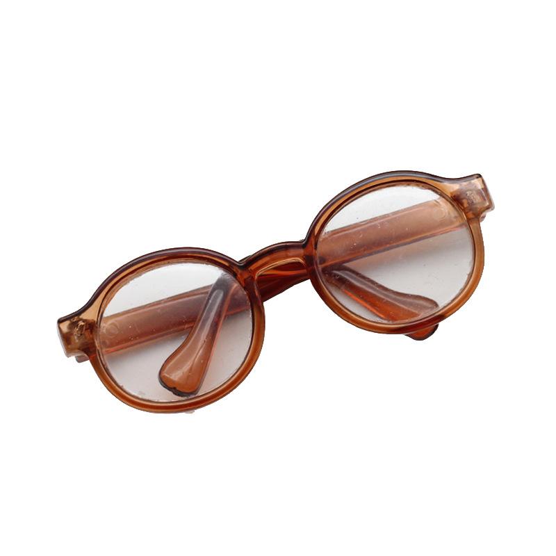 17cm Labubu Glasses 6.5cm Transparent Plastic Glasses for 1/8 1/6 1/3 1/4 BJD for Labubu MSD SD Plush for Doll Sunglasses, Doll Accessories