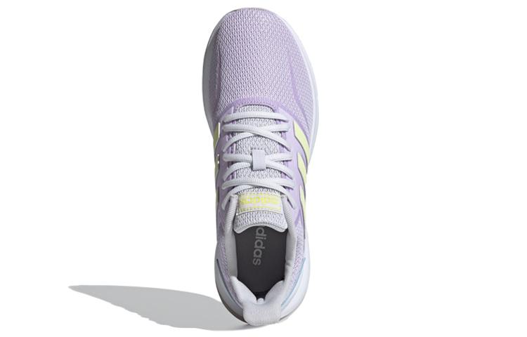 adidas Neo Runfalcon Vintage Mesh Slip Resistant Low Top Casual Running Shoes Women's Light Purple Yellow EG8632